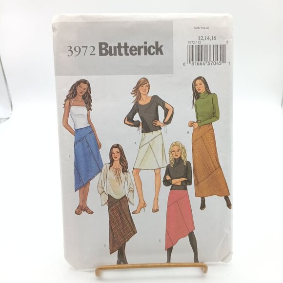 Vintage Butterick 3972 Misses Skirt Sewing Pattern Sizes 12-16 2003 - Picture 1 of 2